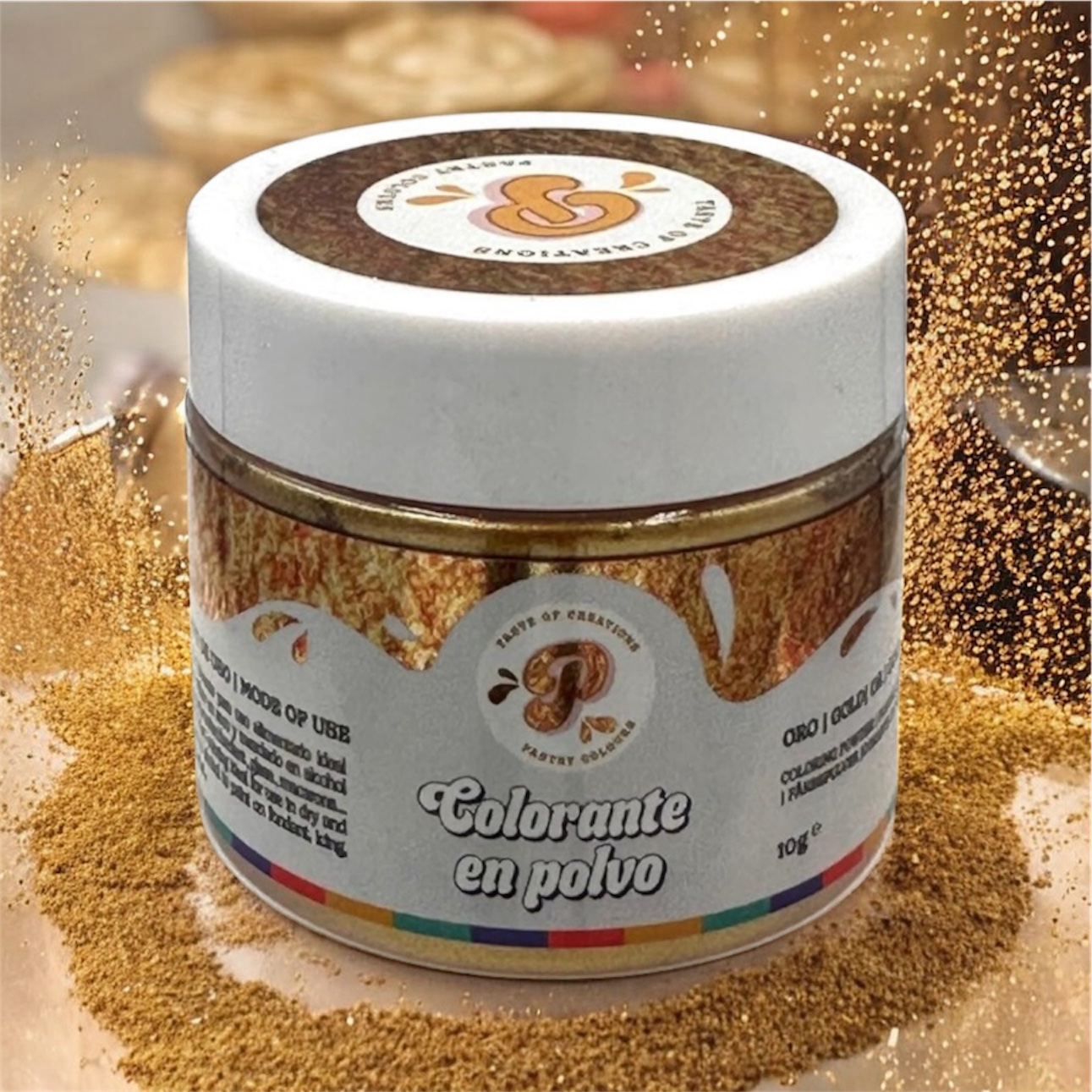 coloranteenpolvooro10grpastrycolours